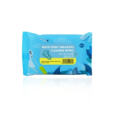 Wave point sneakers cleaning wipes